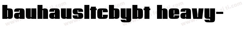 bauhausltcbybt heavy字体转换